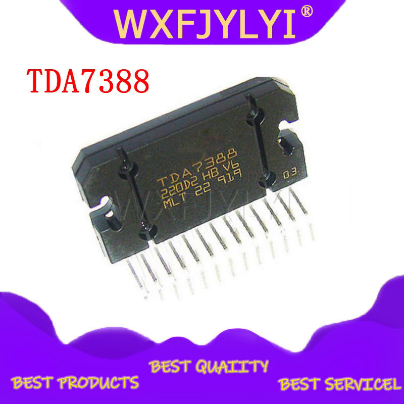 1pcs/lot TDA7388 7388 ZIP 4 X 41W 網格汽車音響放大器 IC