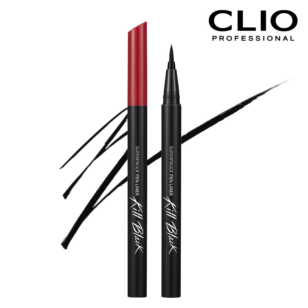 CLIO 珂莉奧新魅黑防水濃烈眼線液超激細紅蓋版01極致黑