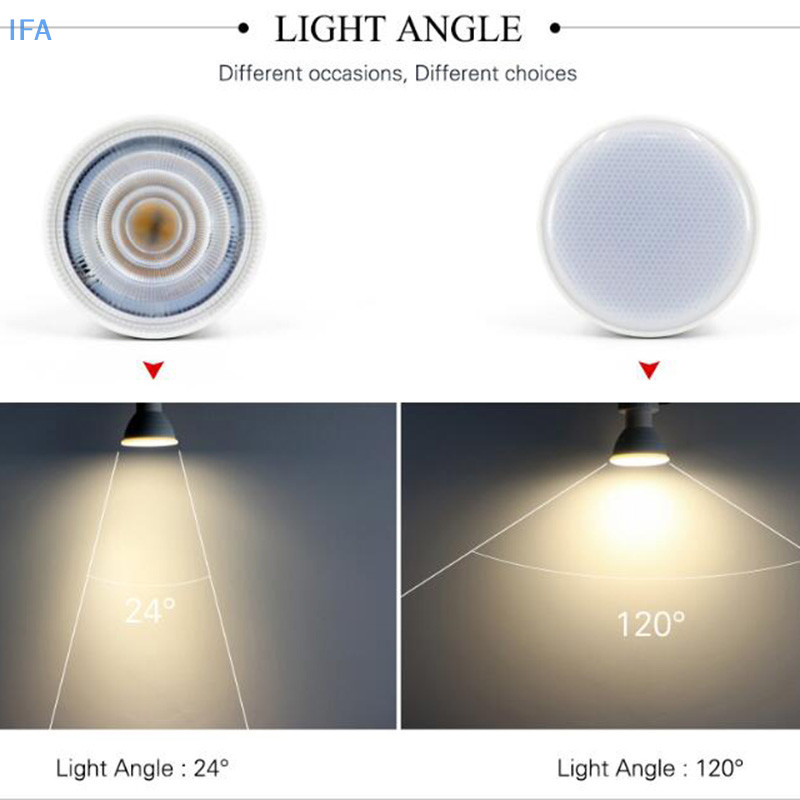 [IFA] 可調光 GU10 COB LED 射燈 6W MR16 球泡燈 220V 白燈筒燈好
