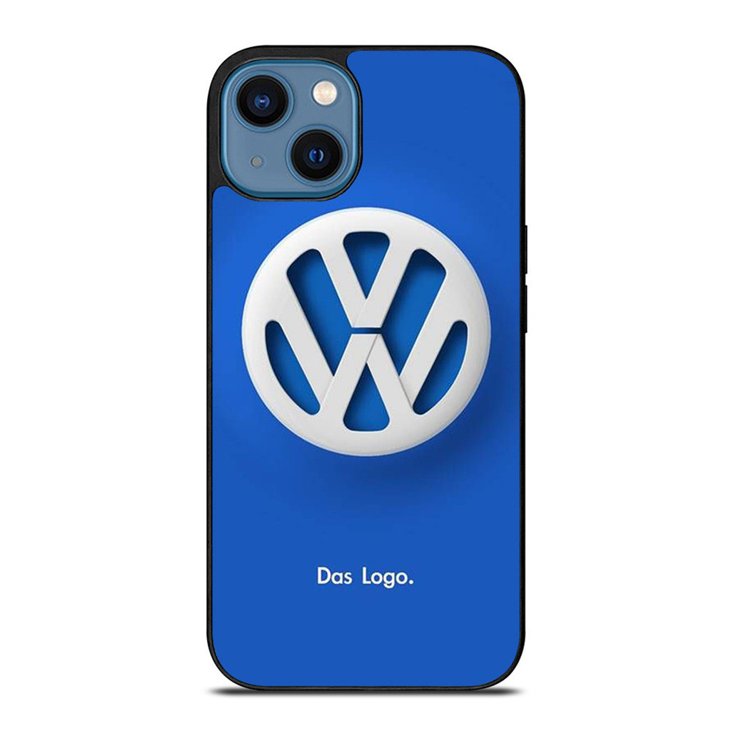 Volkswagen Vw Das Logo 藍色防摔保護套適用於手機殼 IPhone 14 Plus 13 Pro M