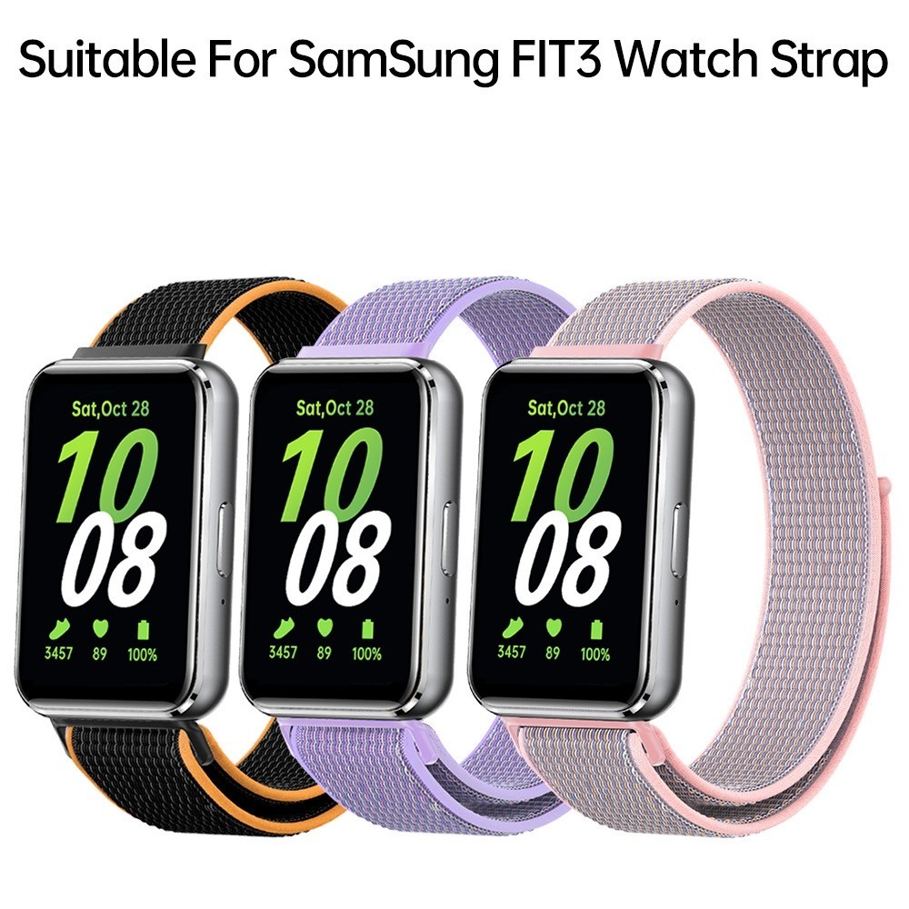 SAMSUNG 三星 Galaxy Fit3 尼龍錶帶替換腕帶