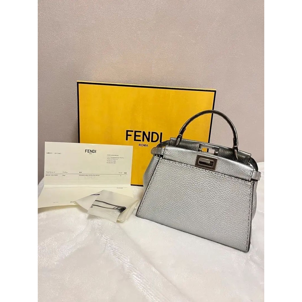 FENDI 芬迪 手提包 Selleria Peekaboo 迷你 mercari 日本直送 二手