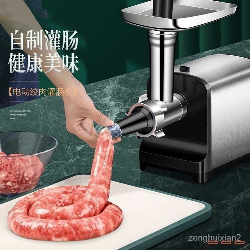 德國CAMOCA不鏽鋼電動家用絞肉機灌香腸機小型商用攪肉餡灌腸機