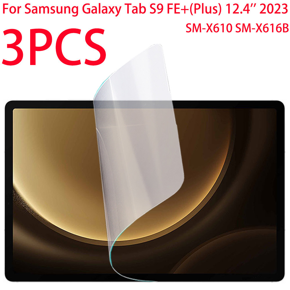 SAMSUNG 3pcs PE 適用於三星 Galaxy Tab S9 FE+ Plus S9 Plus 12.4 PE