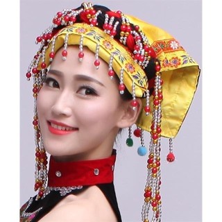 彝族帽子雞冠彝族帽公雞帽民族頭飾民族服飾彝族表演服工廠直銷