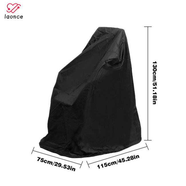 Sgd 輪椅防塵罩 210D 牛津重型雨罩保護器帶鬆緊帶,適用於代步車輪椅