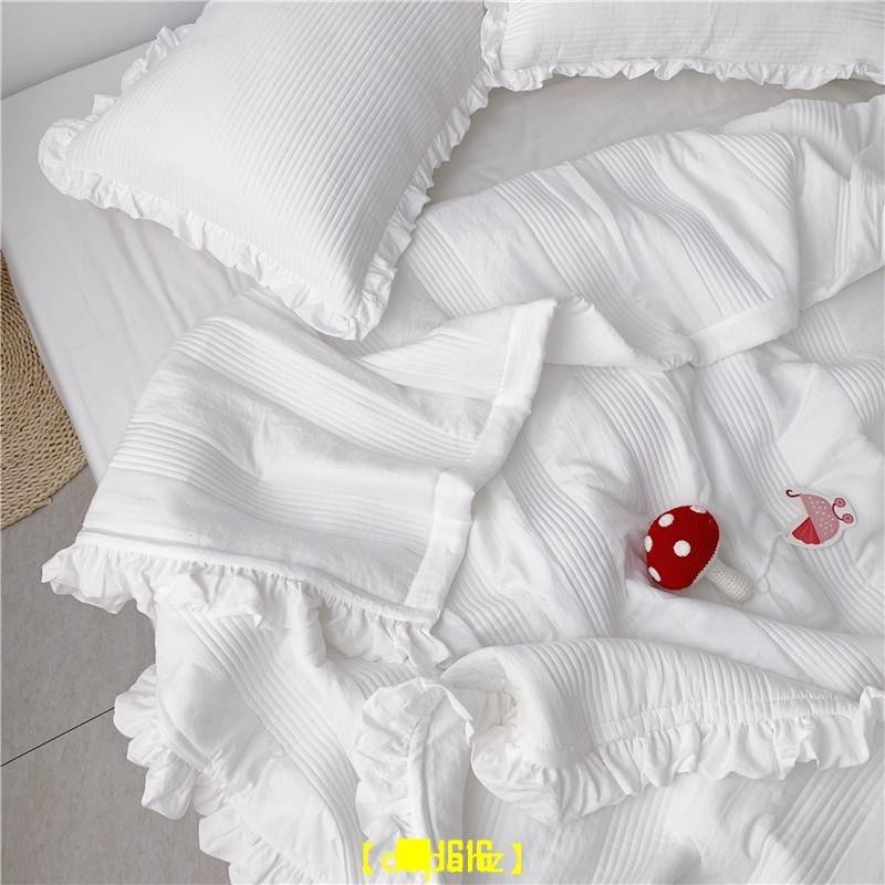 【免運】Cootan爆款韓國出口超柔透氣雪紡紗夏涼被 涼被 枕套 鋪棉床蓋 床罩 床單裙 可水洗空調被 單人 雙人 加大