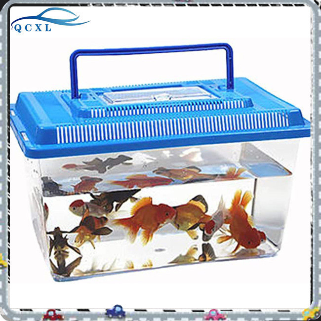 便攜寵物飼養箱透明烏龜缸金魚缸顏色隨機