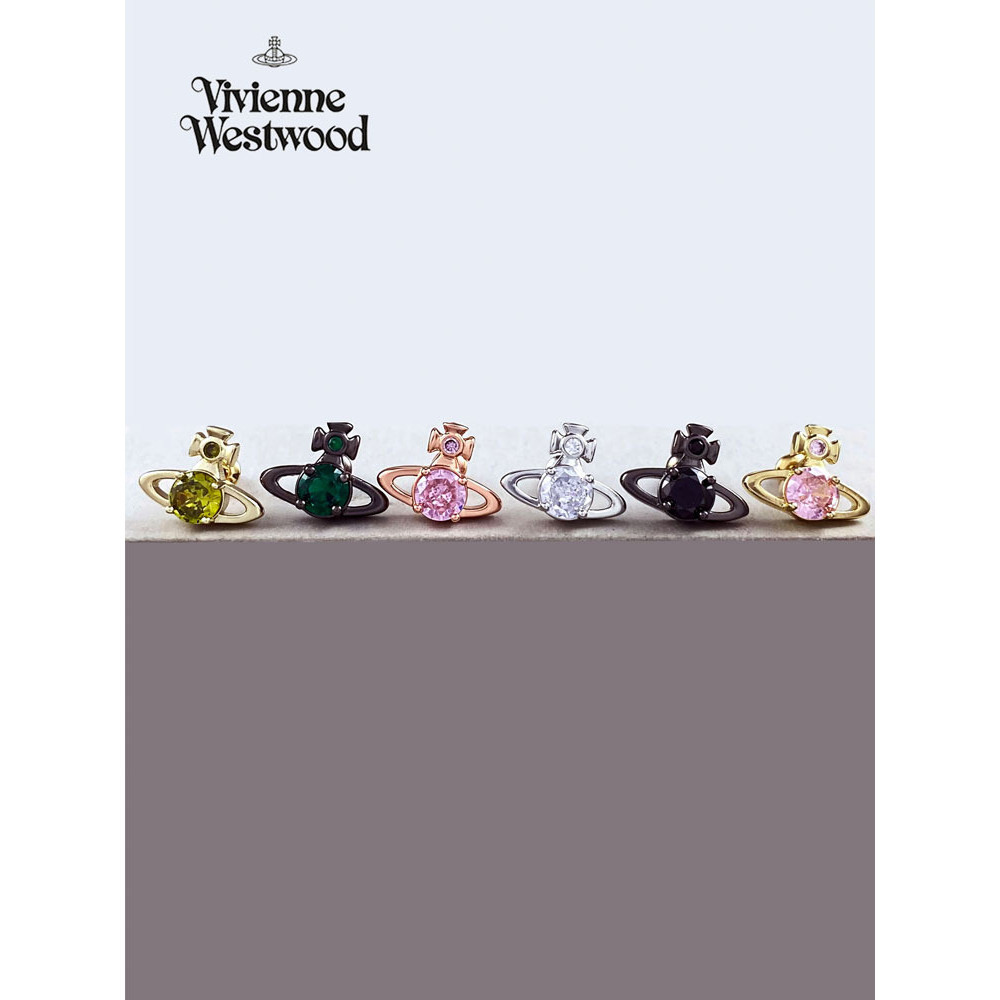 Vivienne Westwood土星耳環朋克小眾耳環