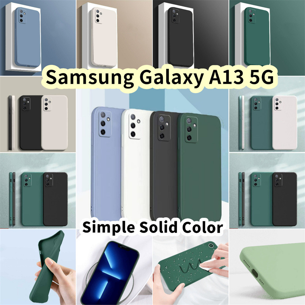 SAMSUNG 【Case Home】適用於三星 Galaxy A13 5G 矽膠全保護殼防污彩色手機殼保護套