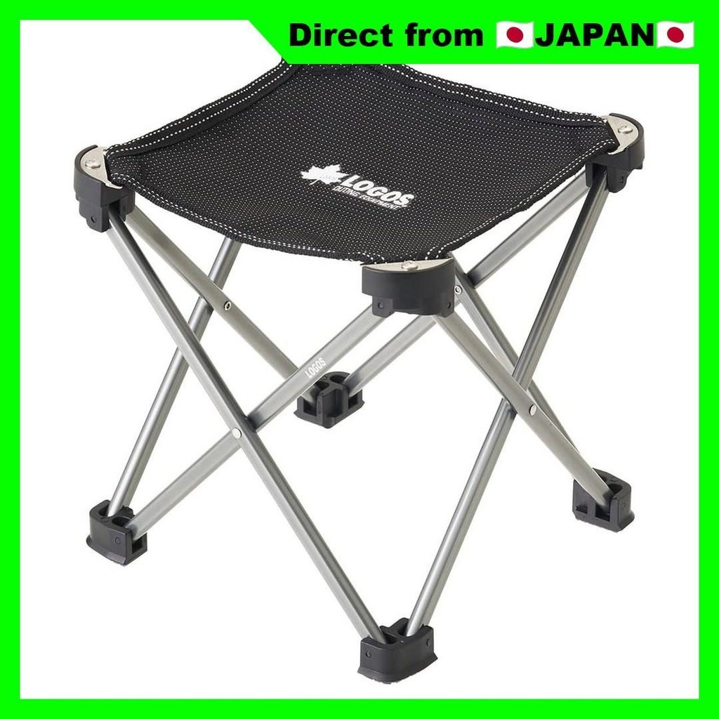 [全新] LOGOS 立方椅硬鋁承重 120 公斤戶外折疊椅灰色 [日本直送]