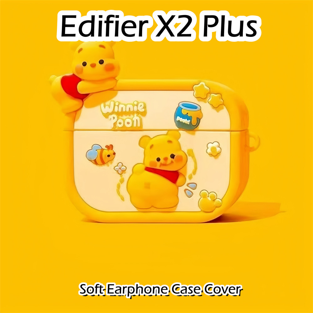 EDIFIER 【潮流正面】適用於漫步者 X2 Plus 保護套趣味卡通造型軟矽膠耳機套保護套