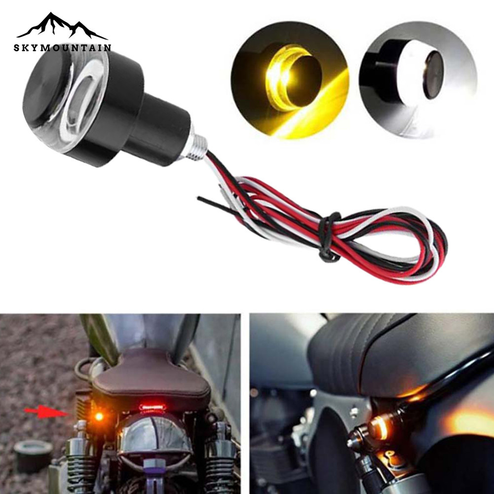 Skymountain 摩托車摩托車車把末端轉向燈 LED 燈指示燈方向燈