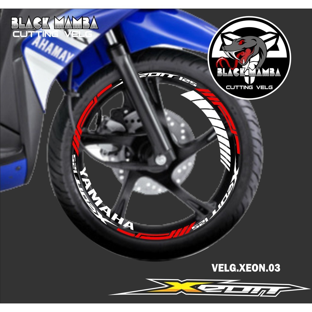 山葉 切割貼紙輪輞 XEON STICKER LIS 列表變化輪胎/VELG YAMAHA XEON 03