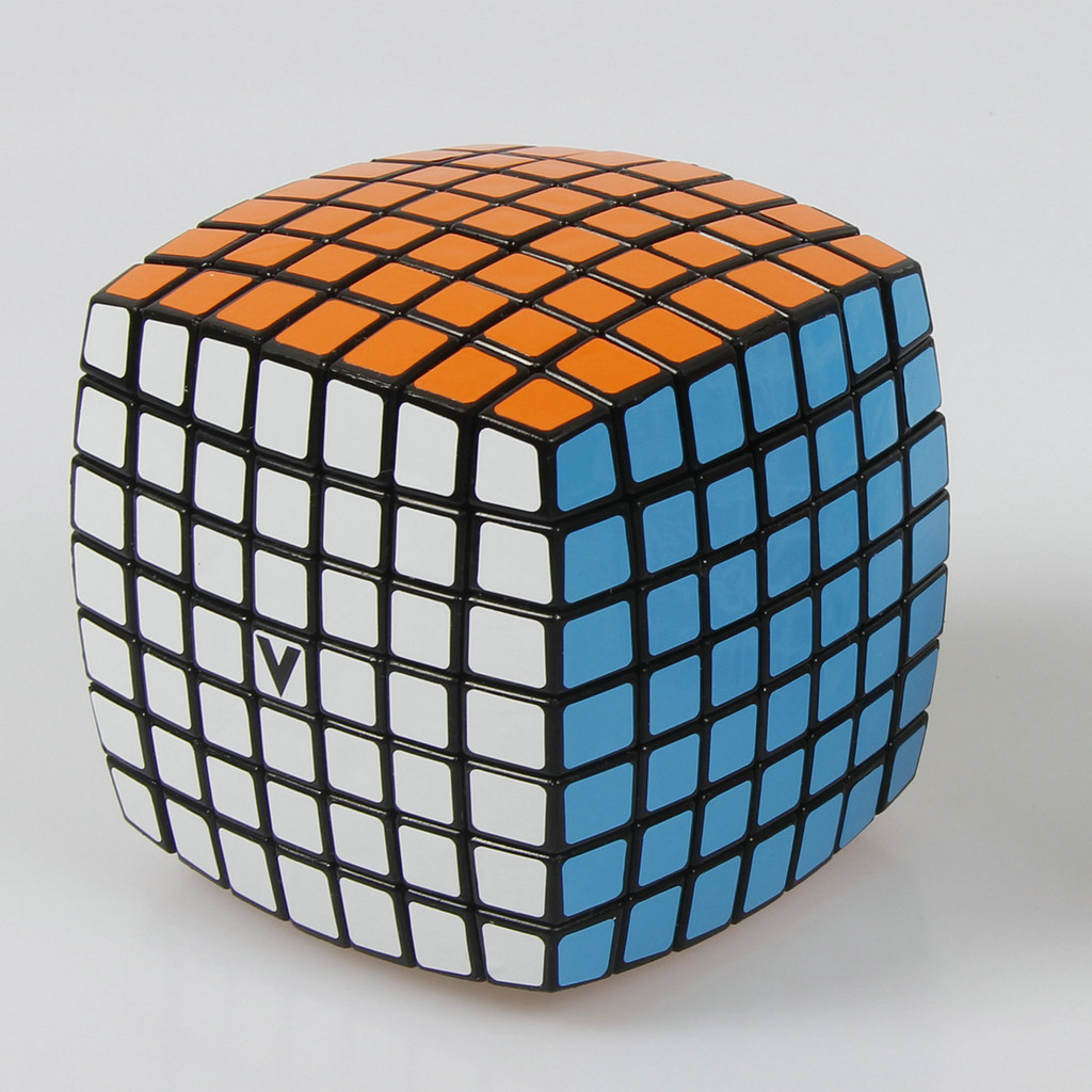 【當天出貨】V-cube 七階麵包形魔方 黑色 希臘原產7X7 黑底魔方