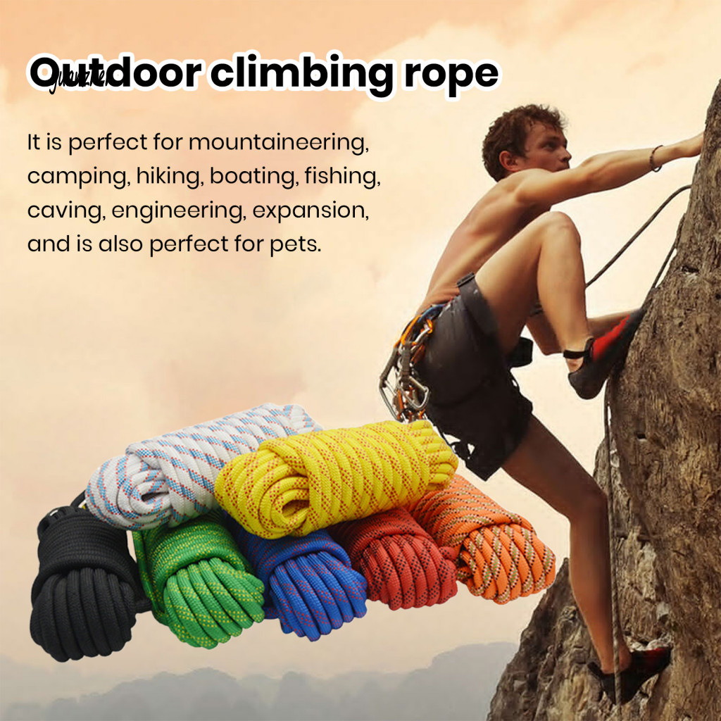 元臻攀岩繩輕便攀岩繩高強度戶外登山繩徒步露營耐用多功能求生裝備