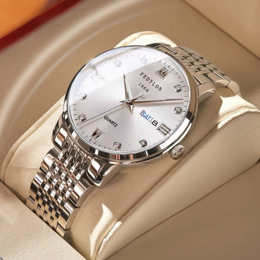 《现货下单》瑞士新款機械錶防水夜光日曆全自動男士潮流手錶時尚高檔腕錶商務電子錶腕錶男錶手錶男生