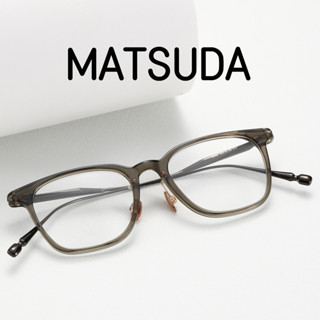 [TOTU眼鏡]鬆田MATSUDA 日本手工眼鏡 M2062 純鈦眼鏡框 醋痠縴維眼鏡 金屬框眼鏡 時尚長細鏡腿女款