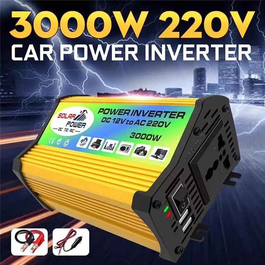 12V轉110V車用逆變器220V帶雙USB Car Power Inverter