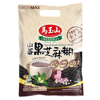 【GREENMAX 馬玉山】山藥黑芝麻糊（30g×12pcs）