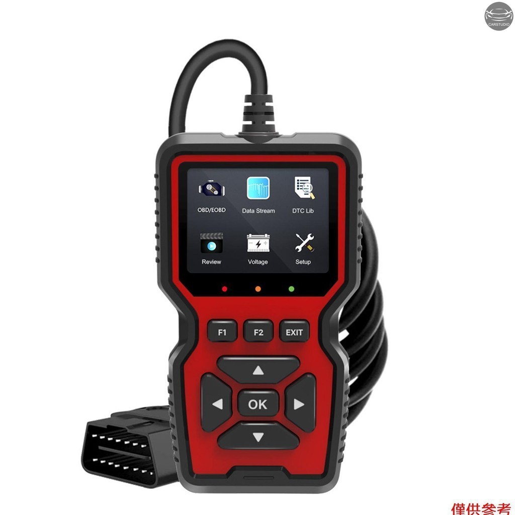 V519 OBDII 診斷車輛代碼閱讀器升級支持自 1996 年以來的所有 OBD II 協議汽車的打印功能