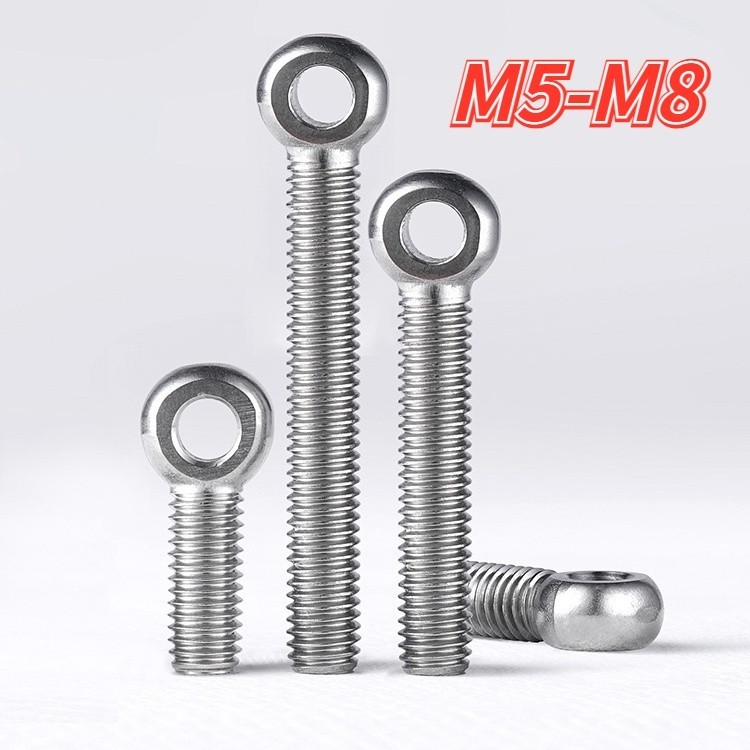 304不鏽鋼帶孔螺絲 活節螺栓 吊環O型圈 M5/M6/M8