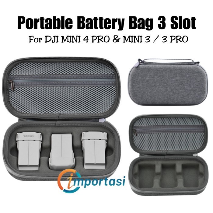Dji Mini 4 Pro Mini 3 3 Pro 2 2SE 電池包硬殼 3 插槽