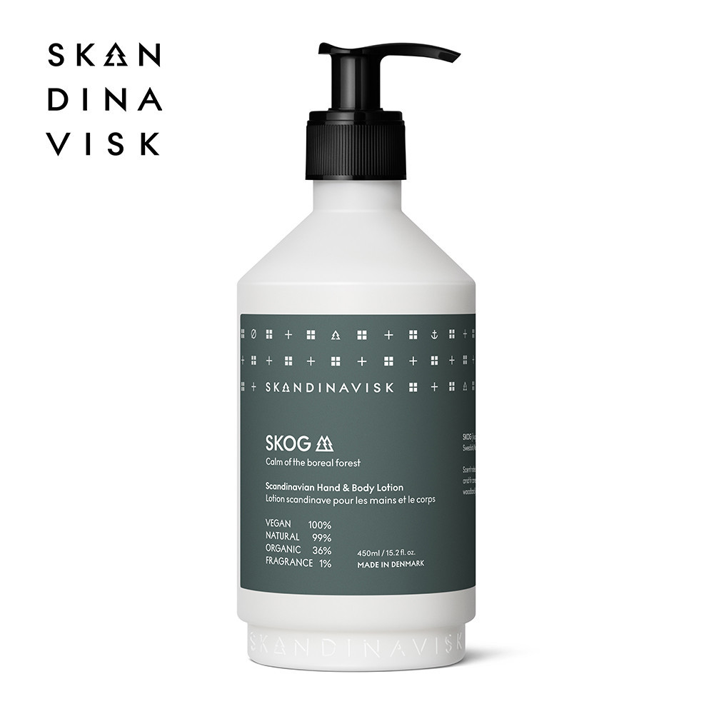 丹麥 Skandinavisk 手部&身體乳液 450ml - SKOG 挪威森林 公司貨
