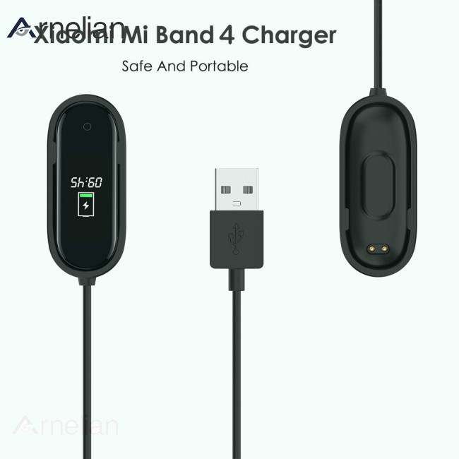 XIAOMI XIAOMI MI Arnelian USB 充電器適用於小米手環 4 充電器智能手環腕帶手環充電線適用於