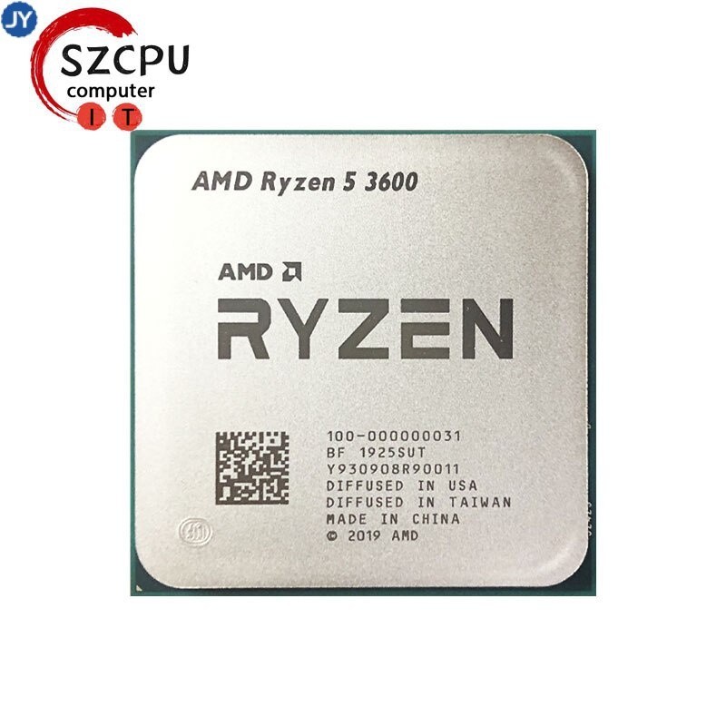 【現貨】AMD銳龍5 3600 R5 3600 3.6 GHz Zen 2 0.007 六核12螺紋CPU處理器 7nm