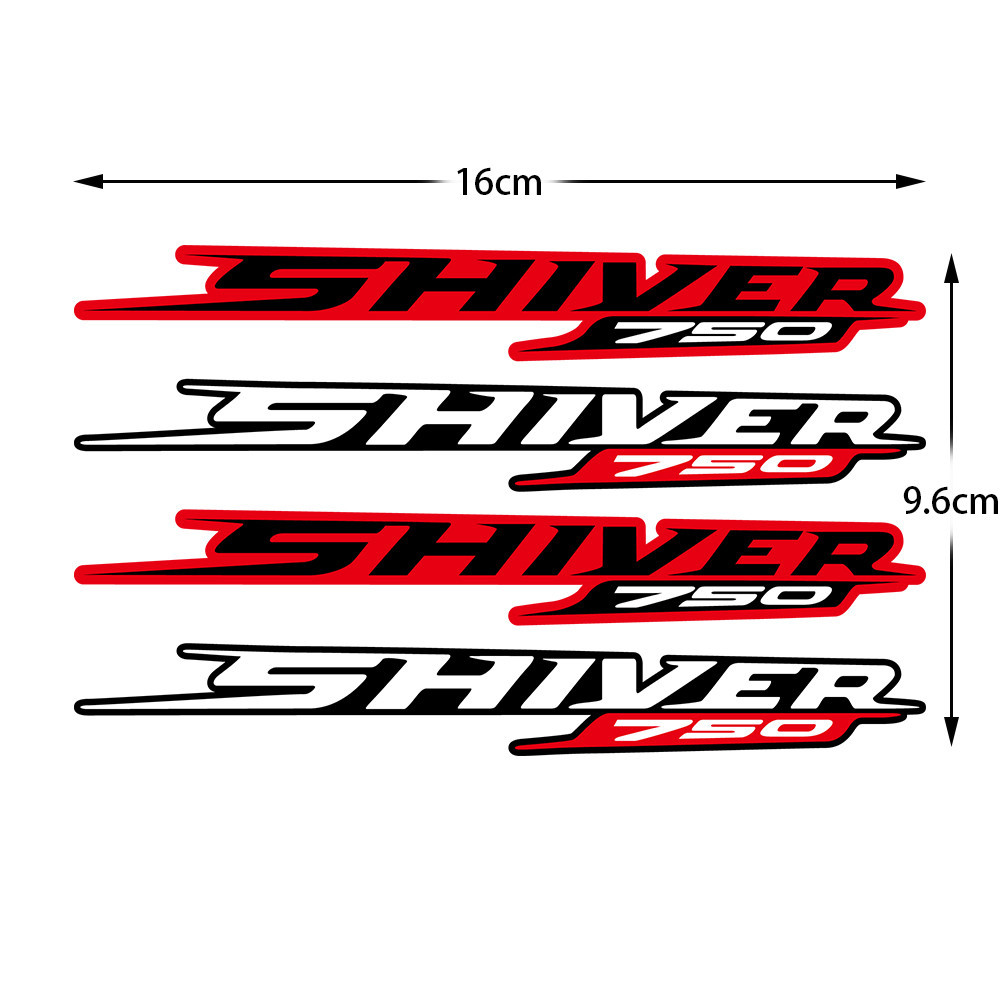 一套 4 件裝反光摩托車貼紙裝飾踏板車車身頭盔油箱貼花配件適用於 Aprilia SHIVER 750