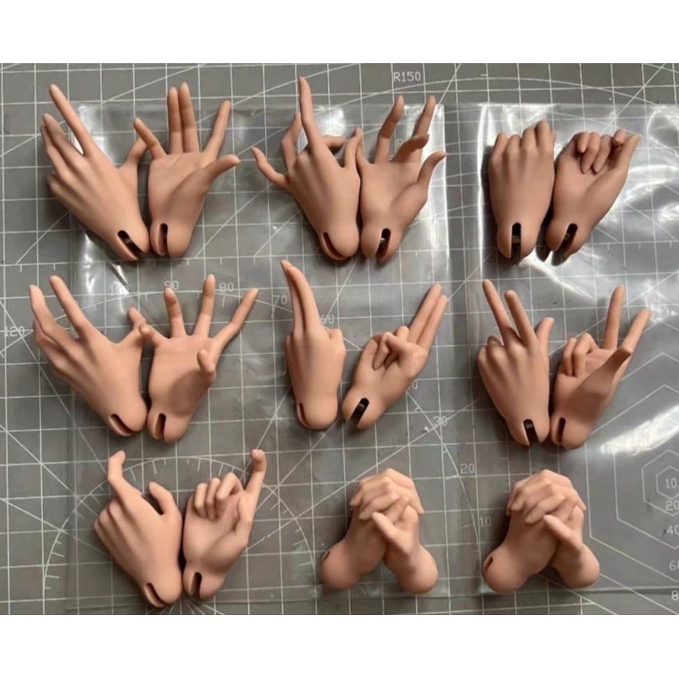 少俠體手型bjd4分娃娃素體手組mjd雙抗樹脂拍照神器繪畵寫生模型