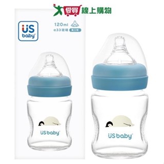 優生 真母感玻璃瓶 寬口徑 S120ml-企鵝 臺灣製 超耐熱玻璃 人體工學 透過8大重金屬檢驗 抗化學侵蝕 奶【愛買】