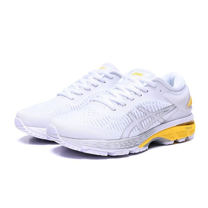 No1top gel-Kayano 25女款穩定緩沖減震跑鞋白黃99999999999999999999