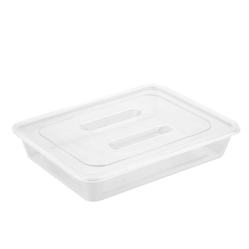 【上新】亞克力方盤透明涼菜盤塑膠熟食托盤展示櫃裝菜盤長方形方盤滷菜盤