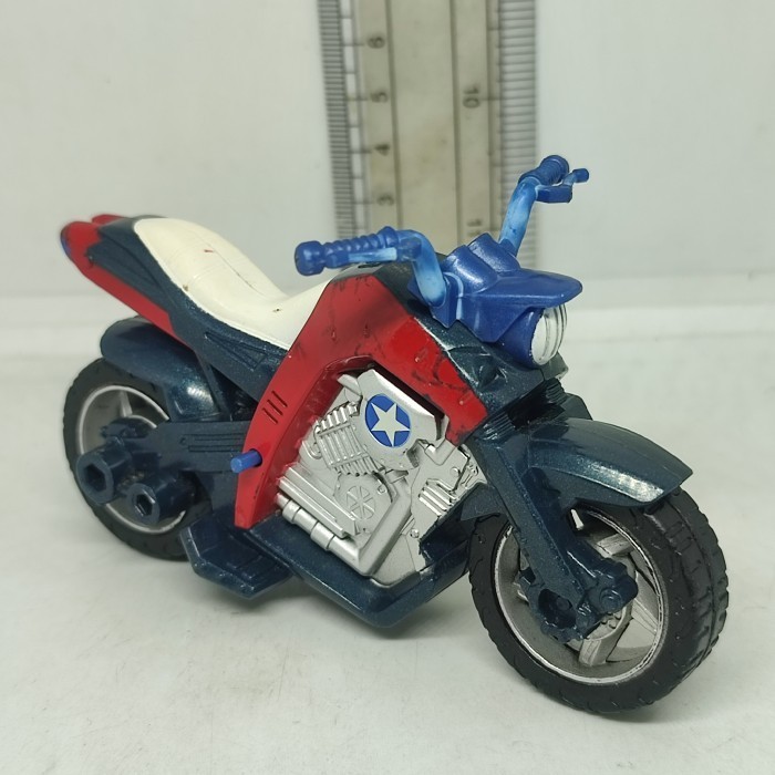 Marvel Figure 3.75 美國隊長戰鬥充電器摩托車自行車孩之寶