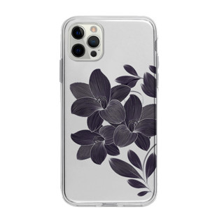 ins紫色花朵適用iPhone15promax手機殼13promax/xsmax/11/7plus8p透明xr6sp中式