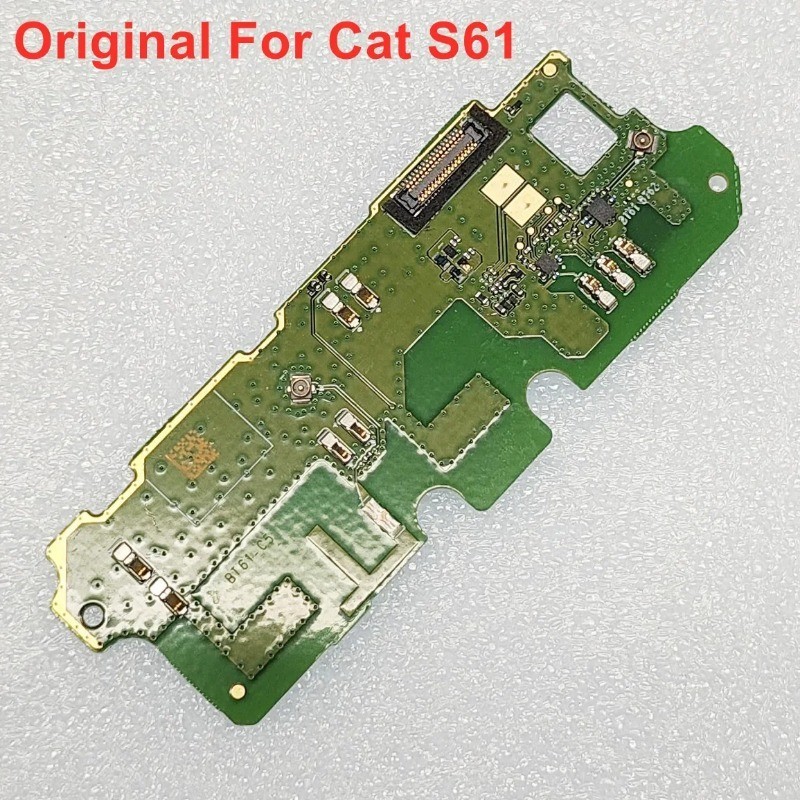 原裝麥克風麥克風板端口底座適用於 Cat S61 麥克風排線,帶按鈕 IC 信號連接器