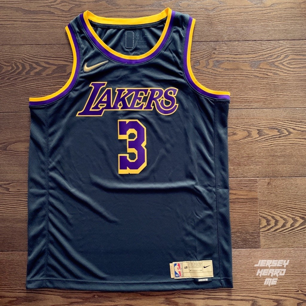 球衣熱賣 Anthony Davis Lakers Earned LBJ 湖人 黃金獎勵版 球迷版 NBA 球衣