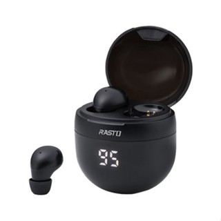 RASTO RS61 小耳洞專用 電顯 真無線 藍牙耳機 黑色