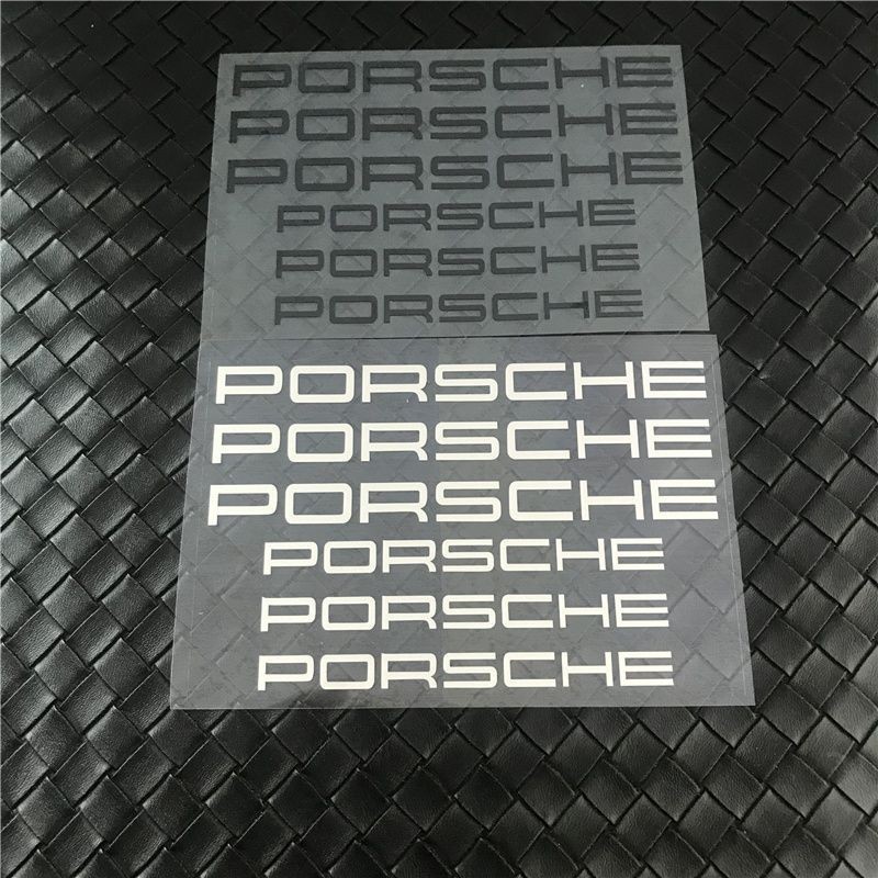 Porsche貼紙 保時捷 Macan 718 車標貼 剎車輪轂貼 防水耐高溫車身貼 改裝