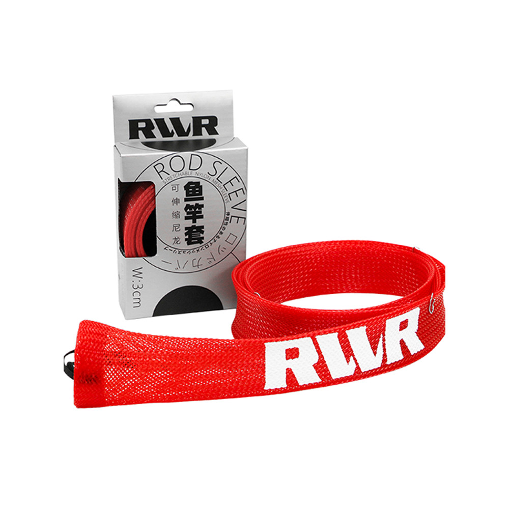 RVVR可伸縮尼龍魚竿套路亞竿保護套束竿帶收納保護套竿袋收納包護