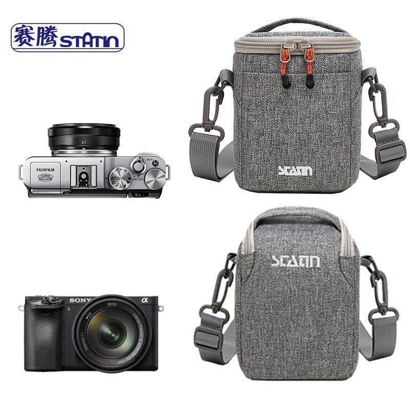 賽騰（statin）KB12AP 微單相機包索尼A6400(16-50mm)富士XA5標套小巧緊湊 索尼黑卡佳能G7單肩