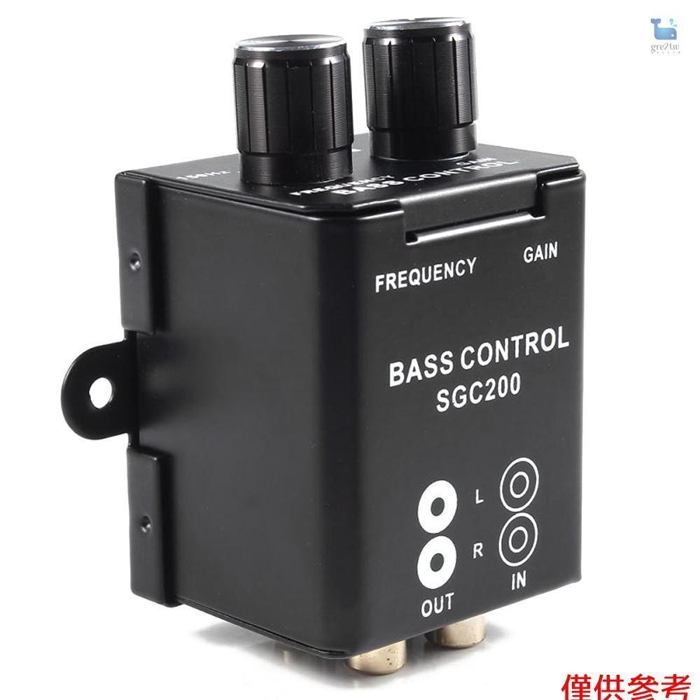 通用汽車功放音箱低音控制器rca音頻音量調節器控制旋鈕增益/頻率調節