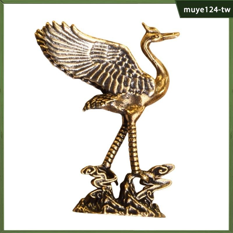 [Vaveren] 銅起重機雕像迷你起重機裝飾雕像書房書桌金屬雕像
