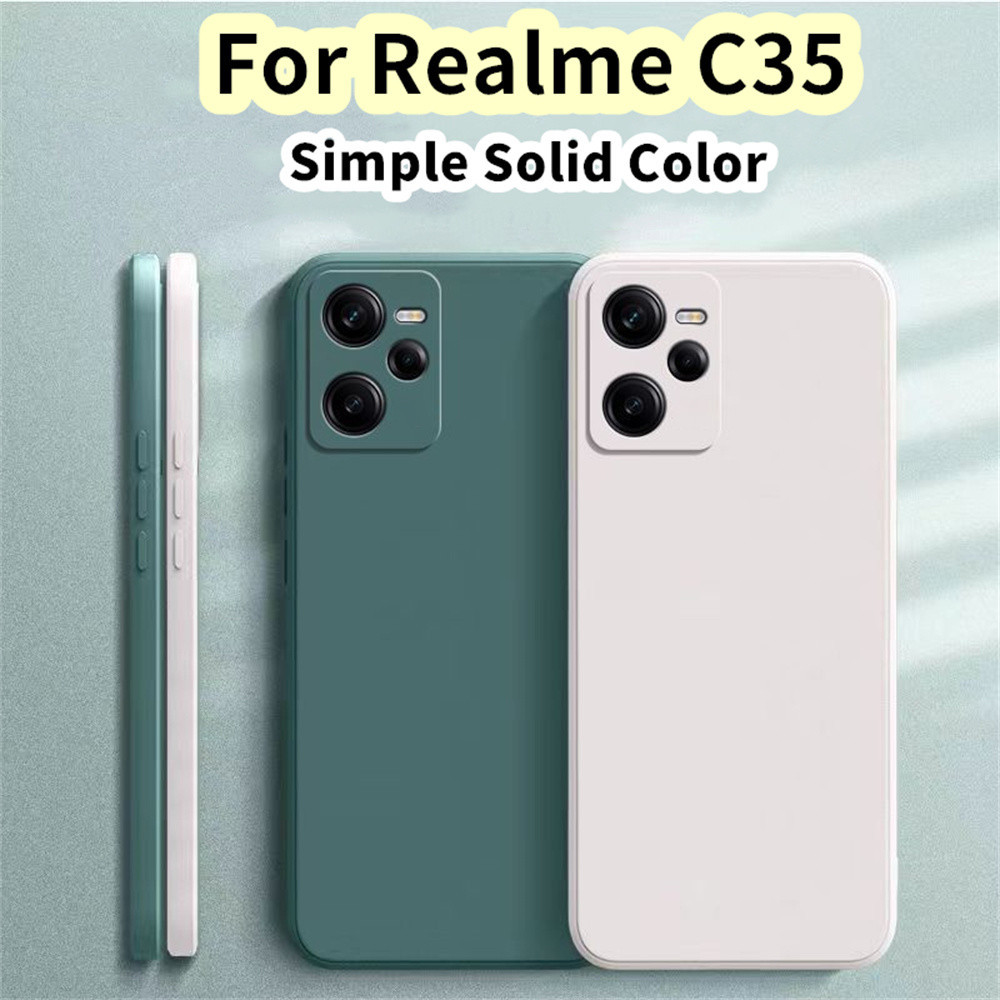 【超值】Realme C35 矽膠全保護殼高級彩色手機殼保護套