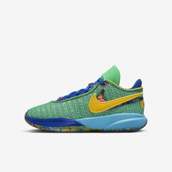 Nike 籃球鞋 大童 Lebron Xx Se Gs 綠 DV3021-300