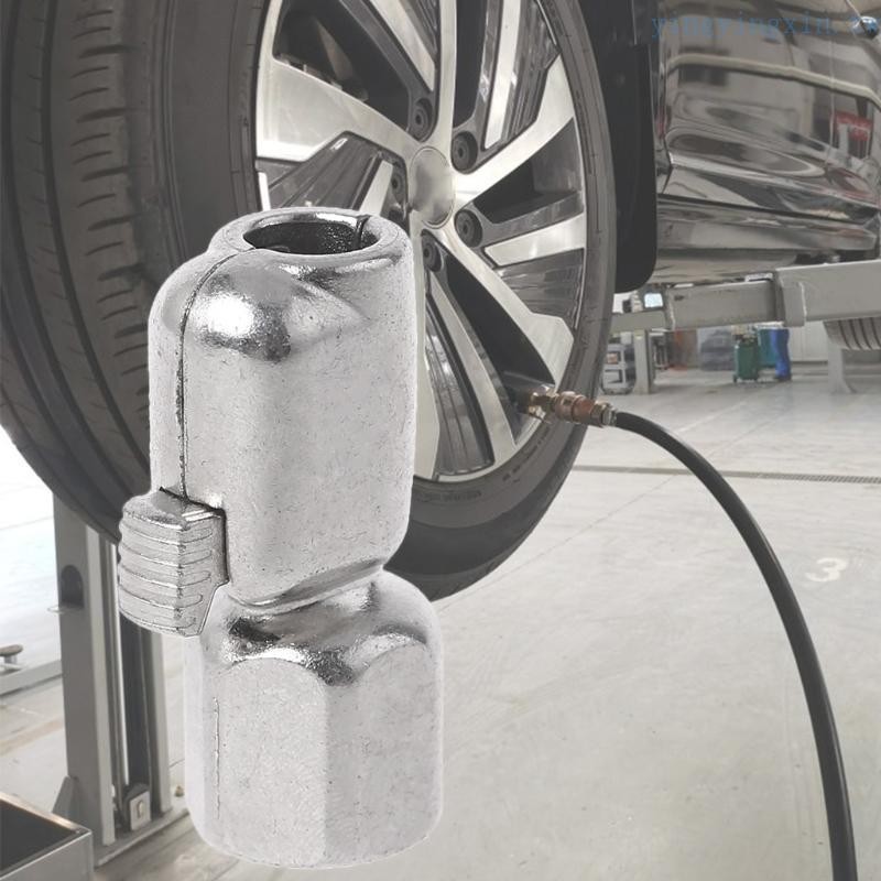 Yx 1 4 金屬輪胎充氣機鎖在空氣夾頭上迷你空氣壓縮機便攜式充氣機