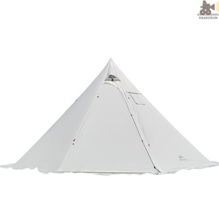 Snew 4-6 人 Tipi Hot Tent with Jack 露營金字塔帳篷帳篷,適合露營背包徒步旅行