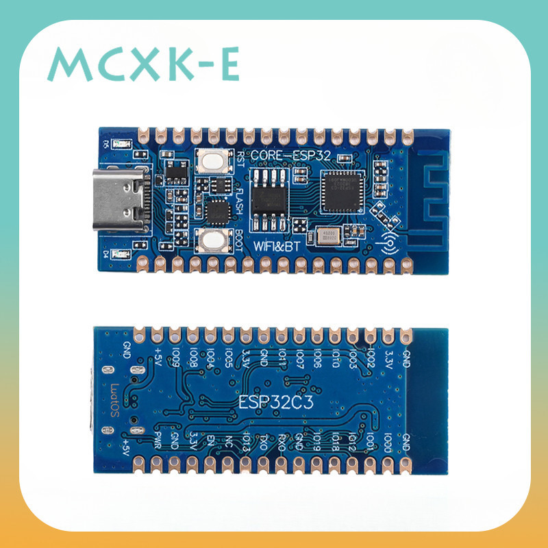 Mcxk-e ESP32 開發板 ESP32 C3 LCD 核心板板載 2.4G 天線 32Pin IDF WiFi +